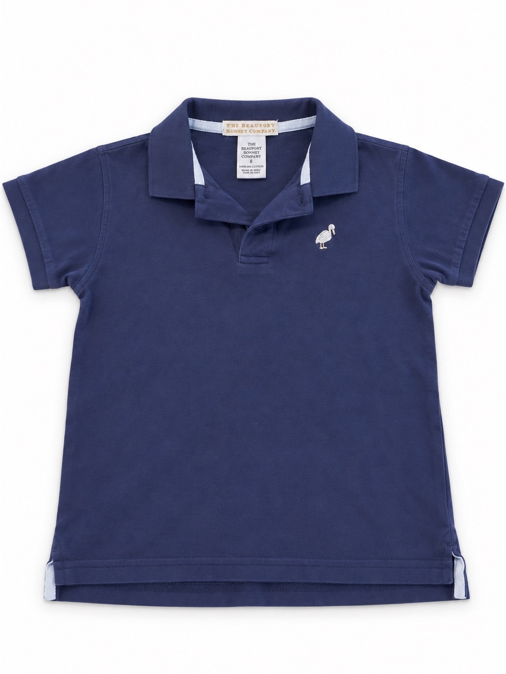 Beaufort Bonnet Company Navy Polo Shirt for Kids - Embroidered logo